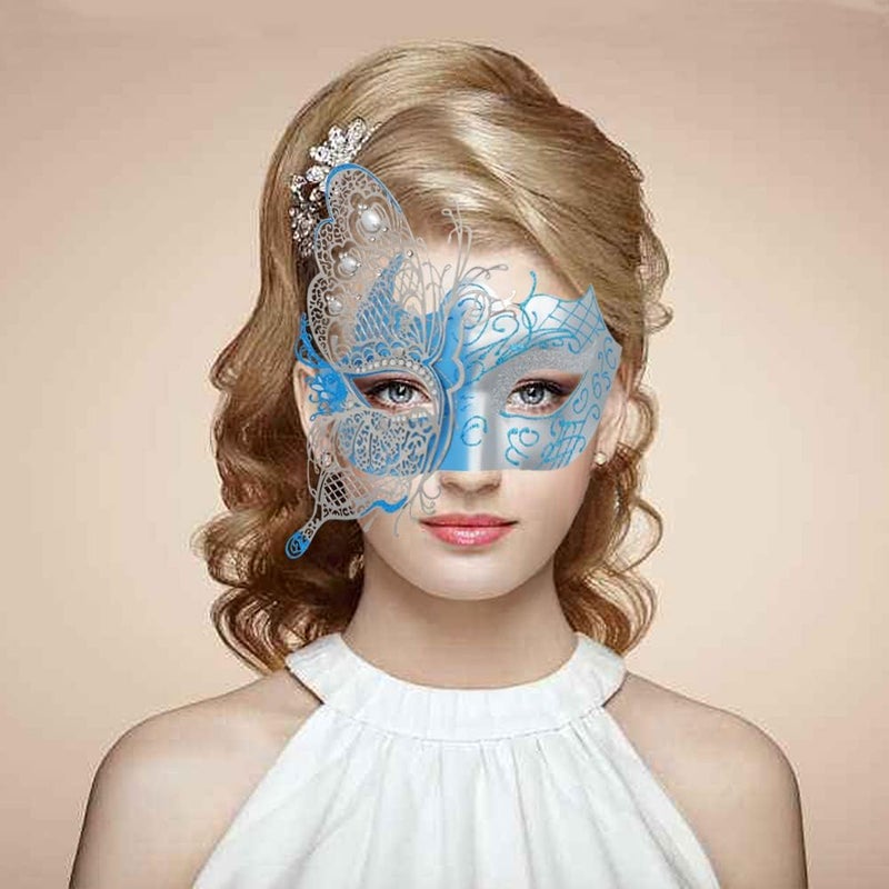 Coddsmz Mysterious Venetian Butterfly Shiny Butterfly Lady Masquerade Halloween Mardi Gras Party Mask - Image 2